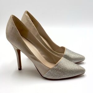 Apt. 9 Wilhemina 4” Stiletto Pumps Heels ‘Hemina Silver’ with Rhinestones
